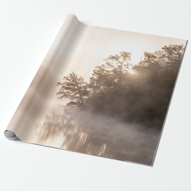 BÄUME MIT FOG GESCHENKPAPIER (Ungerollt)