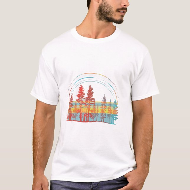 Bäume Naturwald T-Shirt (Vorderseite)