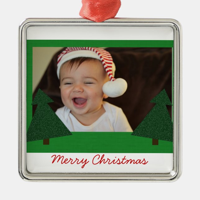 Bäume Ornament Aus Metall (Vorne)