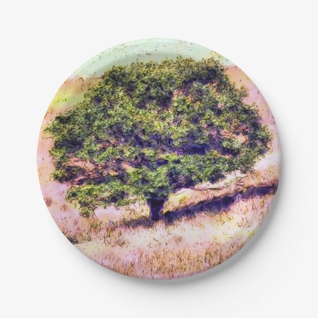 BÄUME PAPPTELLER (Vorderseite)