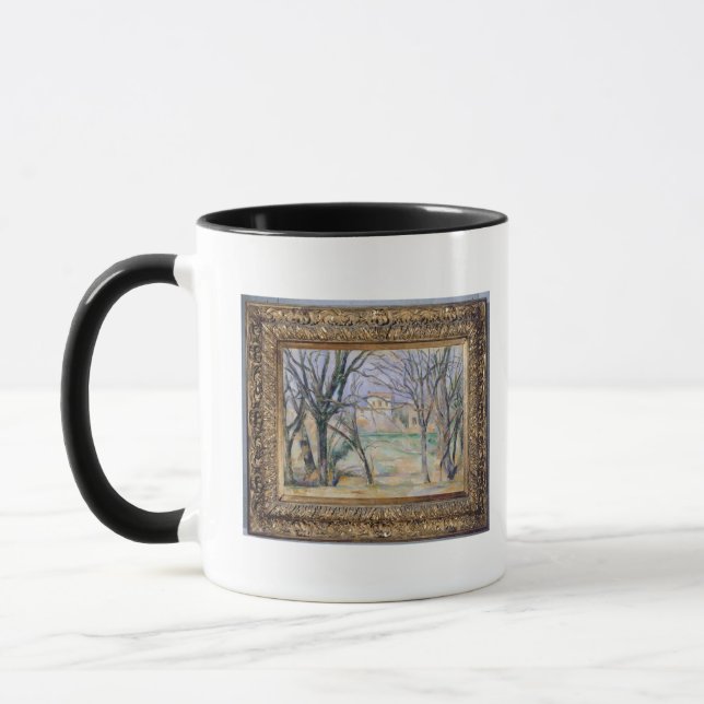 Bäume Pauls Cezanne | und Häuser, 1885-86 Tasse (Links)