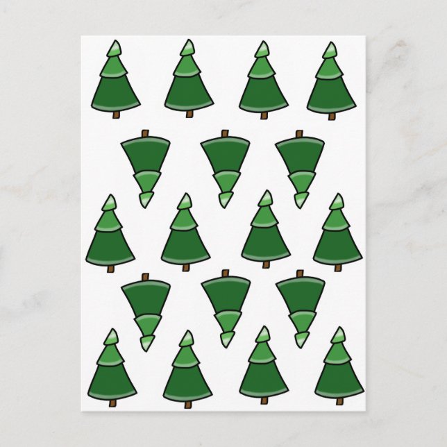 Bäume Postkarte (Vorderseite)