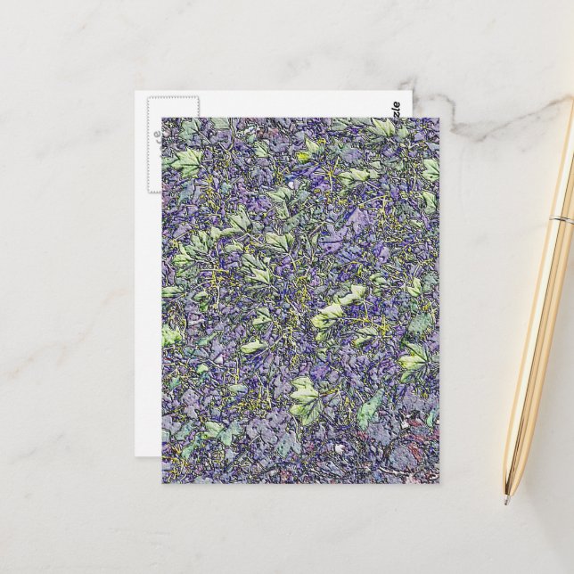 BÄUME POSTKARTE (Vorderseite/Rückseite Beispiel)