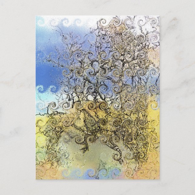 BÄUME POSTKARTE (Vorderseite)