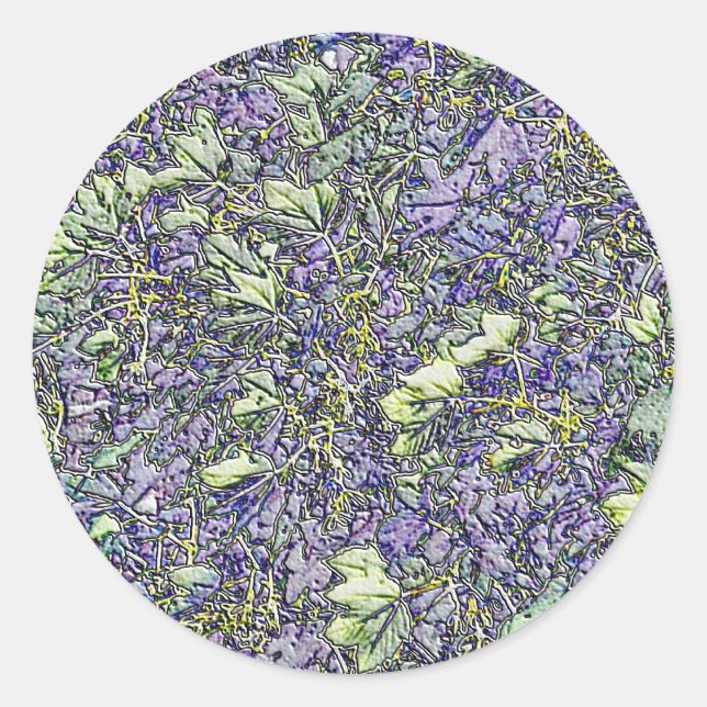 BÄUME RUNDER AUFKLEBER (Vorderseite)