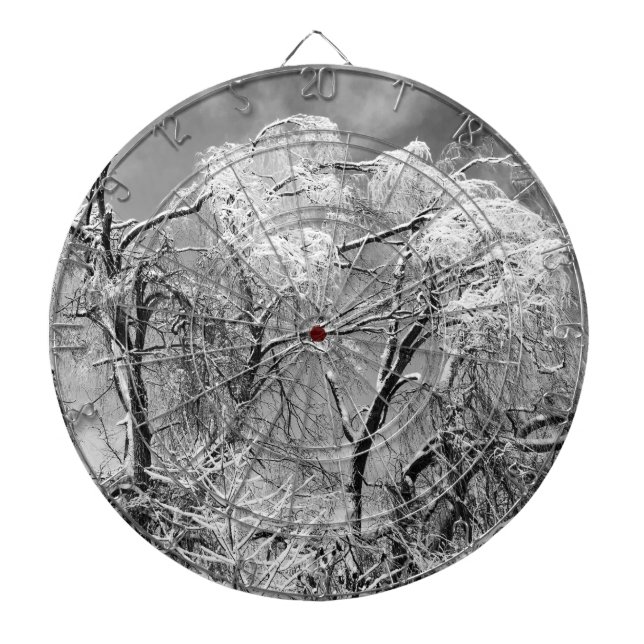 Bäume tragen Winter Dartscheibe (vorne)