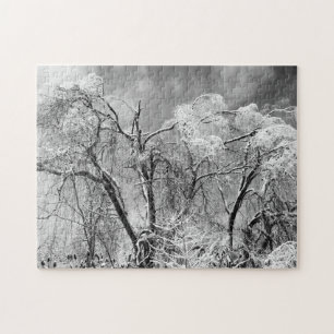 Bäume tragen Winter Puzzle