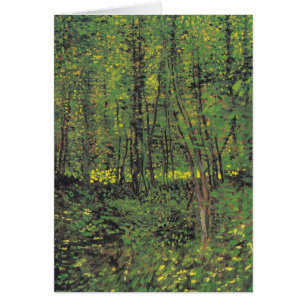 Bäume u. Unterholz durch Van Gogh