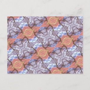 BÄUME UND FELDER POSTKARTE