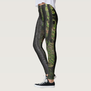 Bäume und grüne Moos Leggings