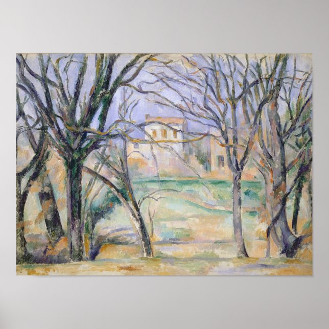 Bäume und Häuser, 1885-86 Poster (Vorne)