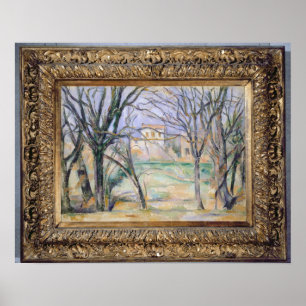 Bäume und Häuser, 1885-86 Poster