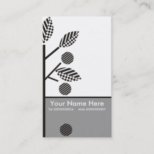 Bäume und ihre Obst-Visitenkarten Visitenkarte