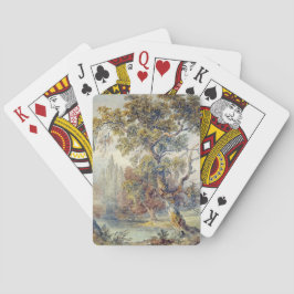 Bäume und Teich (von John Ruskin) Spielkarten