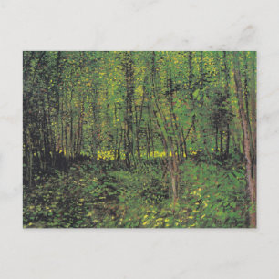 Bäume und Unterholz von Van Gogh Postkarte