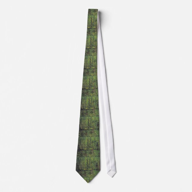 Bäume und Unterwuchs von Van Gogh Neck Tie Krawatte (Vorderseite)