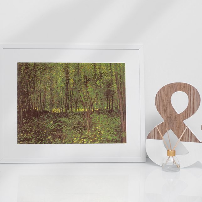 Bäume und Unterwuchs von Vincent van Gogh Poster (Von Creator hochgeladen)