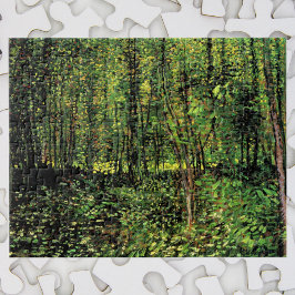 Bäume und Unterwuchs von Vincent van Gogh Puzzle