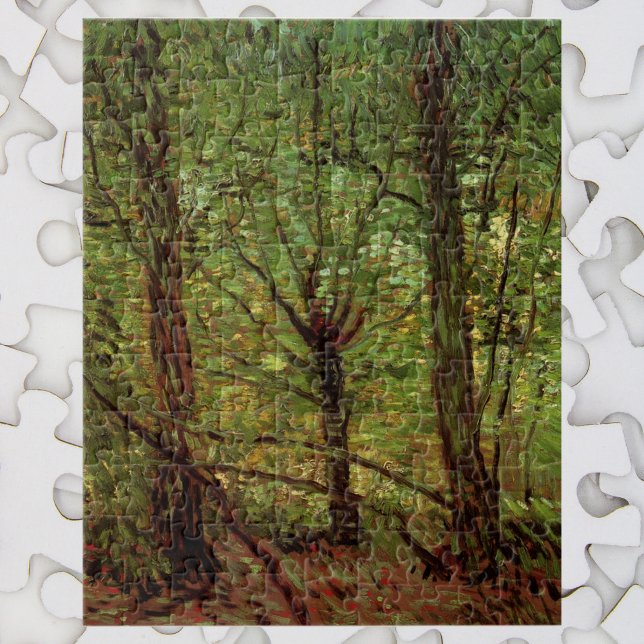 Bäume und Unterwuchs von Vincent van Gogh Puzzle (Von Creator hochgeladen)