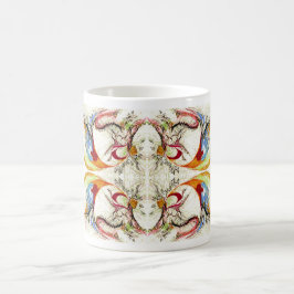Bäume und Vogelfantasie Tasse