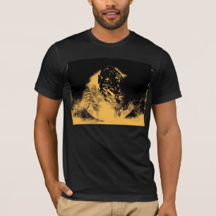 Bäume und Vollmondnacht - Vintage T-Shirt