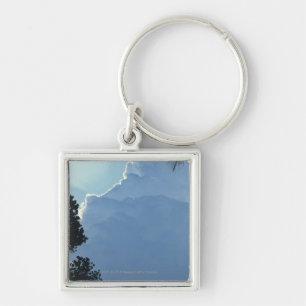 Bäume und Wolken Schlüsselanhänger