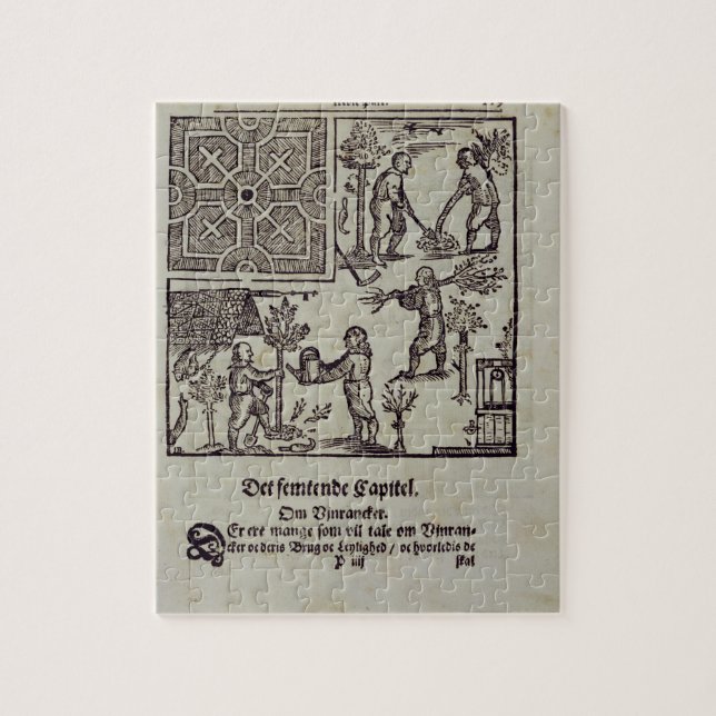 Bäume, "vom niederländischen Gärtner" durch Johan Puzzle (Vertikal)