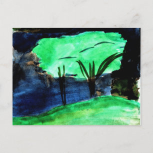 Bäume von Johnna Crider Postkarte