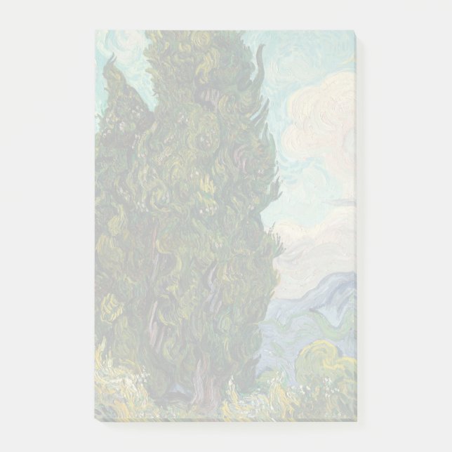 Bäume von Vincent Van Gogh Post-it Klebezettel (Vorderseite)