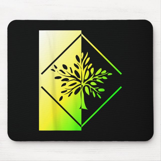 Bäume Wälder natürlichen CO2 Baum Umwelt Mousepad (Vorne)