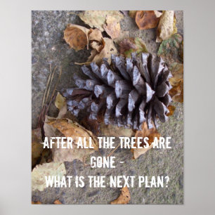 Bäume wild lebende Tiere Poster