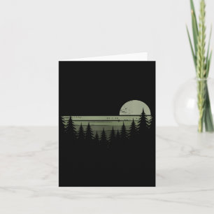 Bäume Wildtiere Natur Vintage Wald Wandern Abenteu Karte