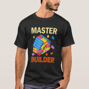 Baumeister Backsteine Jungen Bausteine T-Shirt