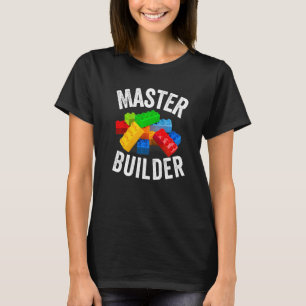 Baumeister-Bausteine Brick Builders Spielzeug T-Shirt