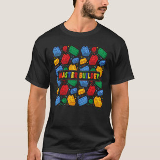 Baumeister Blockbaukinder und Erwachsene Block T-Shirt