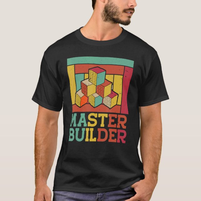 Baumeister Cool Builder Bausteine Set To T-Shirt (Vorderseite)