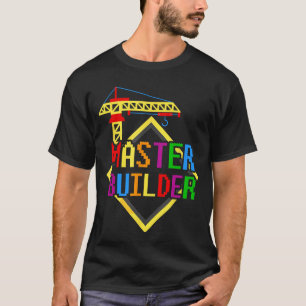 Baumeister-Ingenieur Bausteine Ziegel T-Shirt