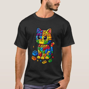 Baumeister Katzenliebhaber Brick Builders Kind Bau T-Shirt