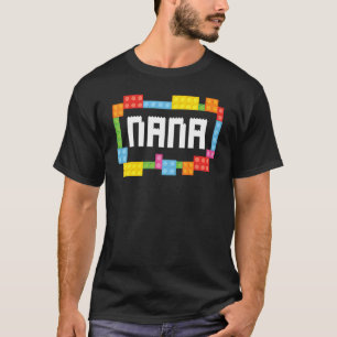 Baumeister Nana Bausteine Blöcke Bauen Familie T-Shirt