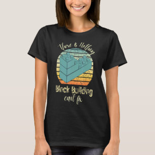 Baumeister Süßes Blockgebäude Vintage 2 T-Shirt