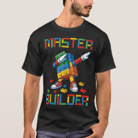 Baumeister-Tee-Dabbing-Blöcke-Bricks-Gebäude