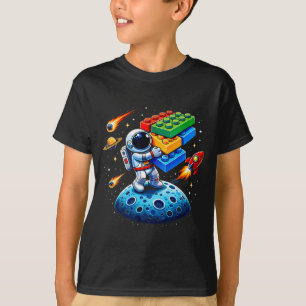 Baumeister Weltraum Astronaut Kadett Gebäude T-Shirt