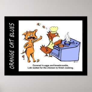 "Baumelndes Pawticiple" Comic-Streifen-Plakat Poster