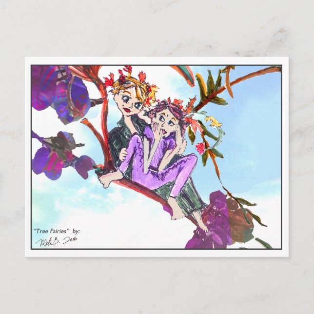 Baumfairies 1 postkarte (Vorderseite)