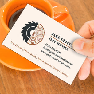 Baumfällung Schneide- und Beschneidungs-Service Vo Visitenkarte