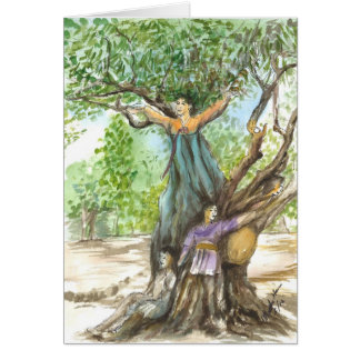 Baumfeen in einem alten Baum