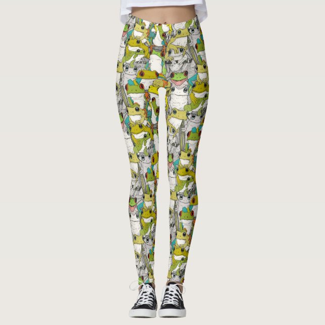 Baumfrosch Leggings (Vorderseite)