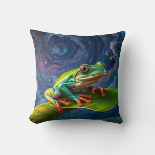 Baumfrosch-Nachtmagie Kissen