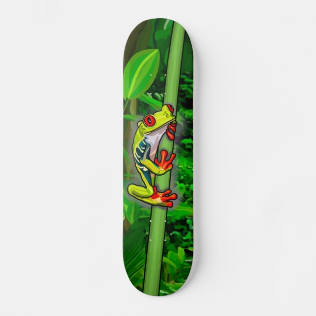 Baumfrosch Skateboard (Vorderseite)