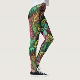 Baumfrosch-Träume Nahtloses Oberflächenmuster Leggings